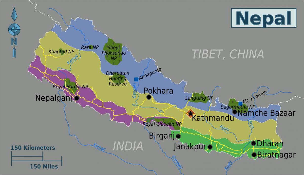 Эверэст Непал карце