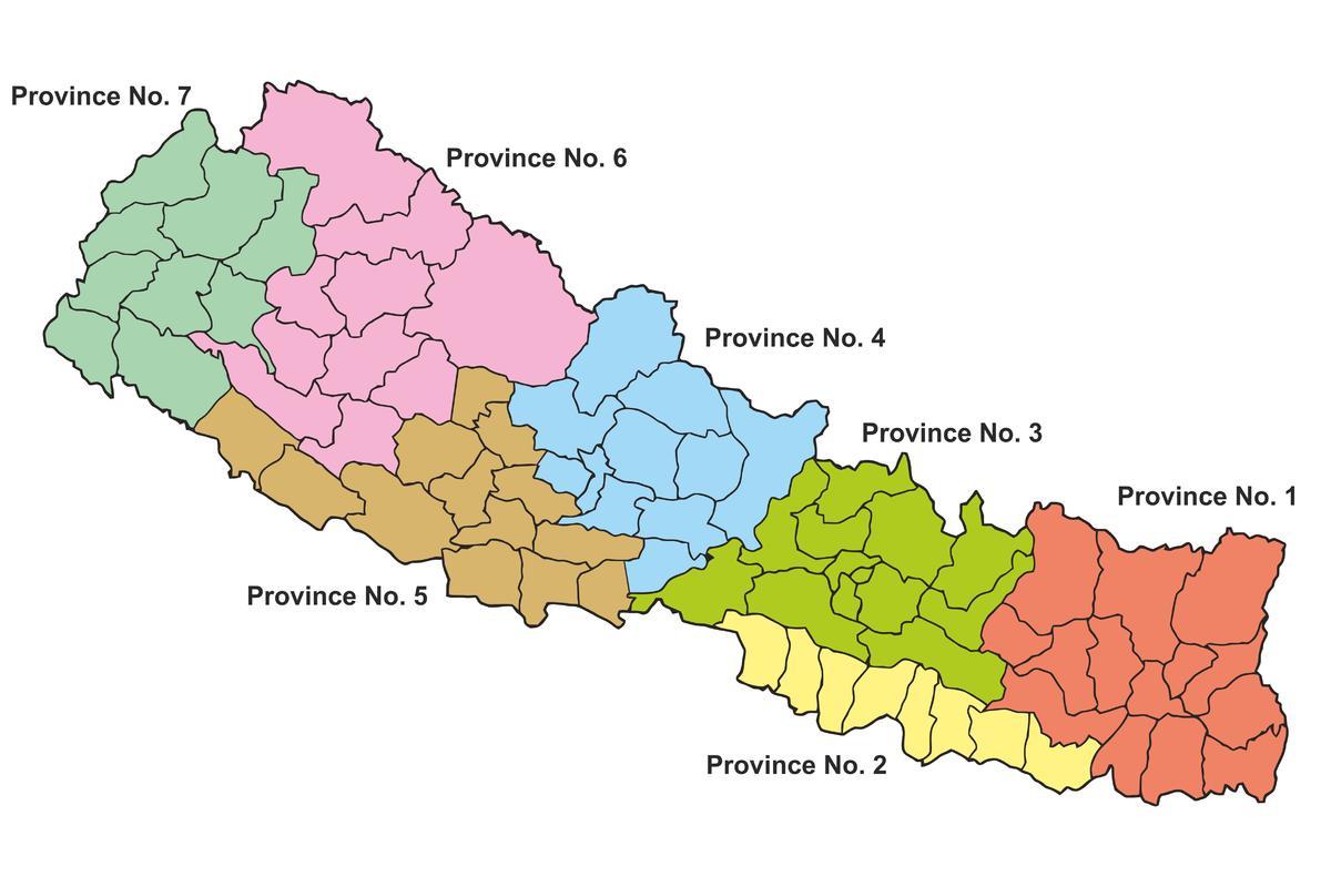 дзяржаўнага карту Непала