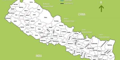 Непал славутасці карта