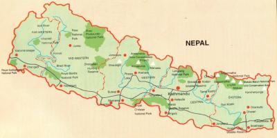 Непал турыстычная карта бясплатна