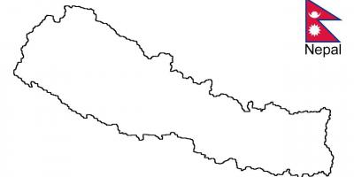 Карта Непала контур