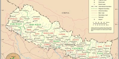 Чыгуначная карта Непала